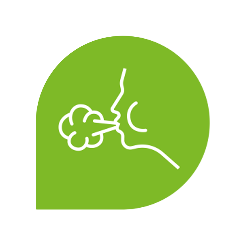 Icono test de hidrógeno y nutrición