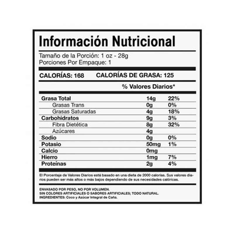icono información nutricional